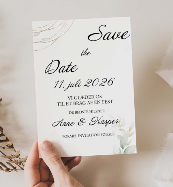 Autumn Floral Save The date A5 v 2.0